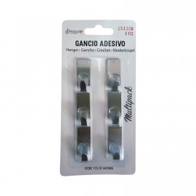 DIMORAE GANCIO ADES. 1.5X3CM 6PZ RETTANGOLARE