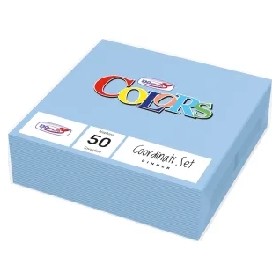 DOPLA COLOR AZZURRO TOV.LI 33X33 2V 50PZ