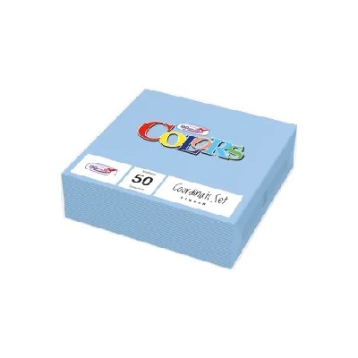 DOPLA COLOR AZZURRO TOV.LI 33X33 2V 50PZ