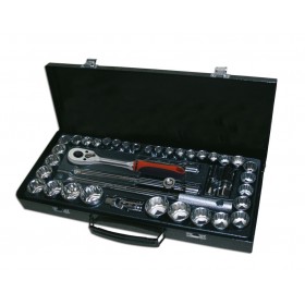 EGAMASTER SERIE CHIAVE A BUSSOLA 1/2 POLIGONALE CASSETTA DA 41 PZ. 61793