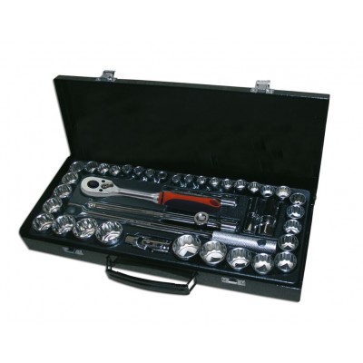 EGAMASTER SERIE CHIAVE A BUSSOLA 1/2 POLIGONALE CASSETTA DA 41 PZ. 61793