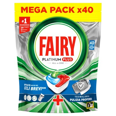 FAIRY PLATINUM PLUS CAPS 40 BLUE