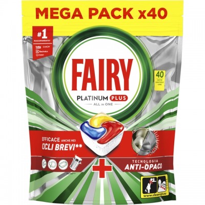 FAIRY PLATINUM PLUS CAPS 40 YELLOW