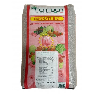 FERTBEN EMONATURAL VIGNETO FRUTTETO CONCIME GRANULARE NPK 8.5.15 KG. 25