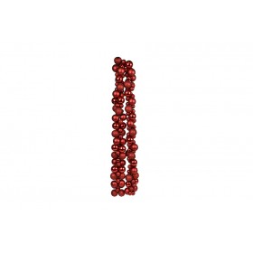 FESTONE DI NATALE CON 142 SFERE COLORE ROSSO CM. 3/5 CM. 9,5x9,5x180