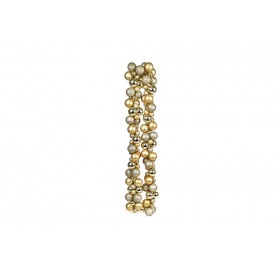 FESTONE NATALIZIO CON 142 SFERE 3/5 CM  COLORE ORO CM. 9,5x9,5x180