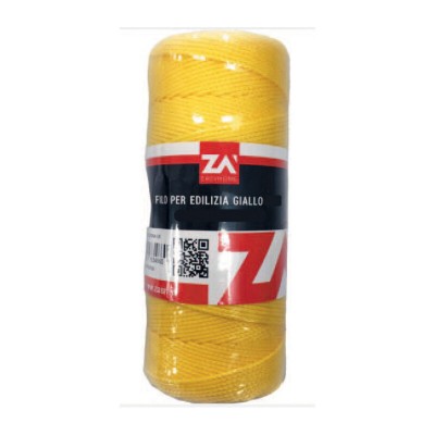 FILO LENZA PER EDILIZIA MM. 1,8 GIALLO MT. 50