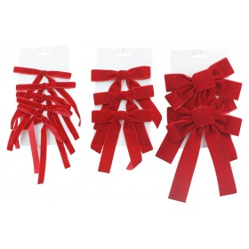 FIOCCO DI NATALE PER DECORO COLORE ROSSO GRANDE