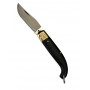 Fraraccio coltello scarperia manico nero testa in ottone cm. 18