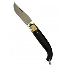 Fraraccio coltello scarperia manico nero testa in ottone cm. 20