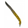 FRARACCIO COLTELLO ZUAVO MANICO TARTARUGATO GIALLO CM. 15