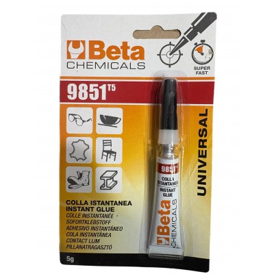 BETA ART. 9851 Colla istantanea per giunzioni strutturali istantanee a base di cianoacrilato etilico gr. 5