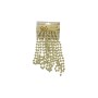 GHIRLANDA DI PERLINE PER DECORO NATALIZIO COLORE CHAMPAGNE CM. 1x270
