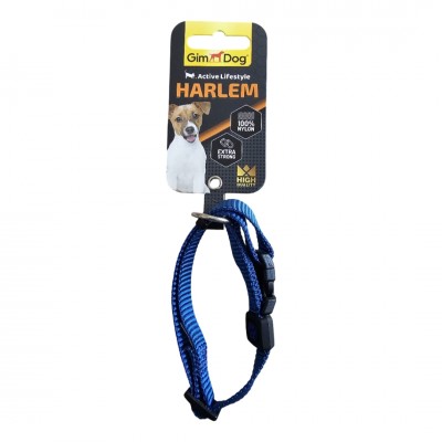 GIMDOG COLLARE NYLON O-RING 1.0*20-30 CM BLU