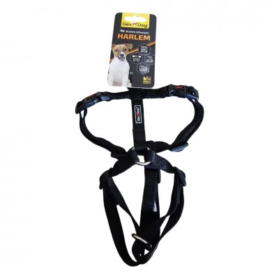 GIMDOG PETTORINA H NYLON 1.5*40-55 CM NERO