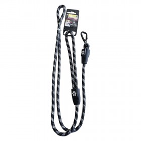 GIMDOG GUINZAGLIO.CORDA CLICK&LOCK 8MM*150 CM NERO