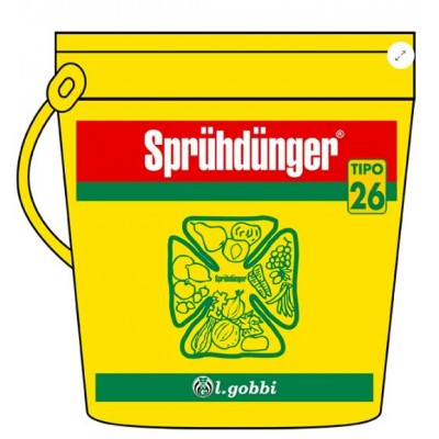 GOBBI SPRUHDUNGER TIPO 26 CONCIME FOGLIARE N.P.K. 15.28.20 CON MICROELEMENTI GR. 100