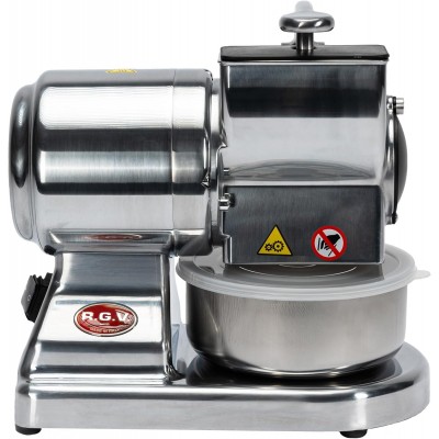 GRATTUGIA ELETTRICA RGV PROFESSIONALE IN ACCIAIO INOX MOD. MAXI ESSENTIAL SILVER WATT. 450