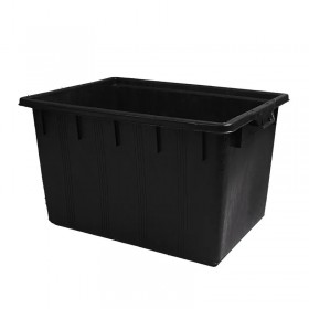 ICS CONTENITORE RETTANGOLARE NERO PORTATUTTO PORTALEGNA LT. 180 CM.  80x60x48