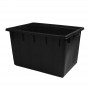 ICS CONTENITORE RETTANGOLARE NERO PORTATUTTO PORTALEGNA LT. 180 CM.  80x60x48