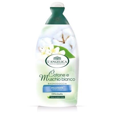 L'ANGELICA BAGNODOCCIA COTONE E MUSCHIO BIANCO 500ML