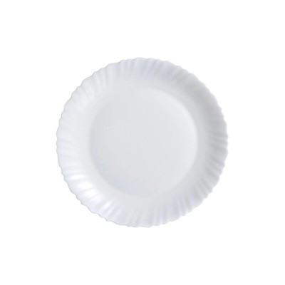 LUMINARC FESTON PIATTO PIANO 27CM BIANCO