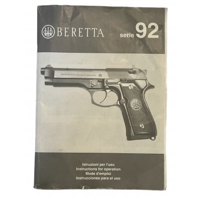 MANUALE ISTRUZIONE PER L'USO BERETTA 92