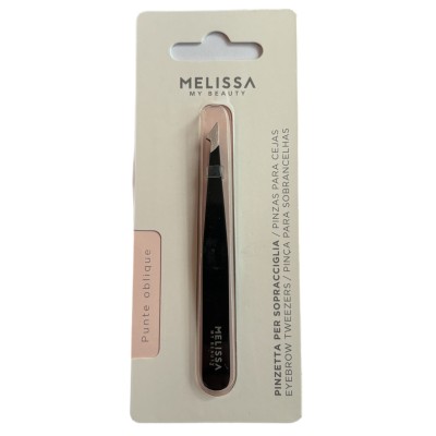 MELISSA PINZETTA SOPRACCIGLIA INOX CON PUNTA OBLIQUA CM. 9,6