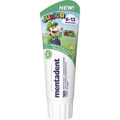MENTADENT DENTIFRICIO DA DENTI JUNIOR MENTA DELICATA SUPER MARIO ML. 75