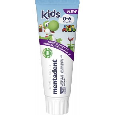 MENTADENT DENTIFRICIO DA DENTI PER BAMBINI KIDS SUPER MARIO ML. 75