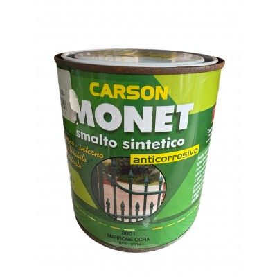 MONET SMALTO SINTETICO ANTICORROSIVO MARRONE OCRA RAL 8001 ML. 750