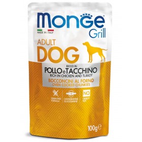 MONGE GRILL BUSTE pollo/tacchino. gr. 100