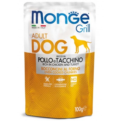 MONGE GRILL BUSTE pollo/tacchino. gr. 100