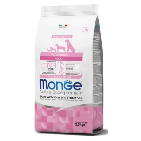 MONGE MANGIME PER CANI ALL BRE. ADULT maiale/riso/patate Kg.2,5