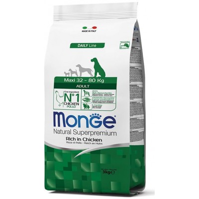 MONGE MANGIME PER CANI CROCCHETTE MAXI ADULT CON POLLO KG. 12