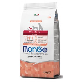 MONGE MANGIME PER CANI MINI ADULT SALMONE/RISO KG. 2,5