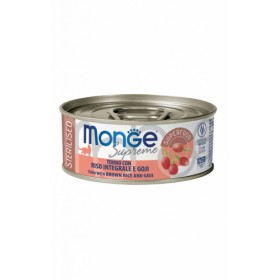 MONGE SUPREME STERILISED. TONNO/RISO GOJI gr.80