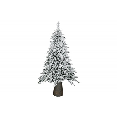 Nataluna Albero di Natale Macao Innevato con Base Tronchetto – 2037 Rami – Altezza 210 cm