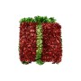 NATALUNA APPENDINO DECORO NATALE A FORMA PACCO REGALO CM. 9x12 M.2043 ROSSO/VERDE