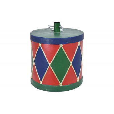 Nataluna Base per Albero di Natale con Decoro Tamburo – Diametro 32x25 cm