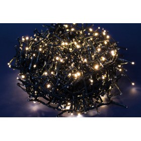 NATALUNA LUCI DI NATALE 500LED FLASH CONNECT PER USO ESTERNO LUCE CALDA MT. 10+5