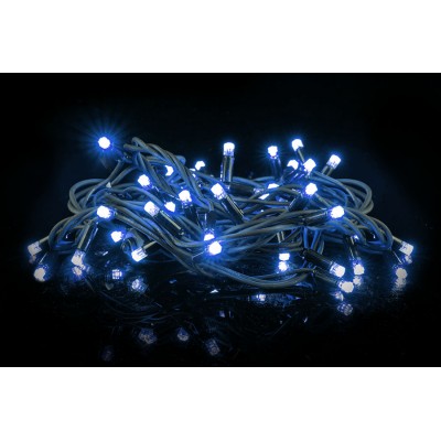 NATALUNA LUCI DI NATALE A CATENA 50LED FLASH PER ESTERNO COLORE BIANCO MT. 5