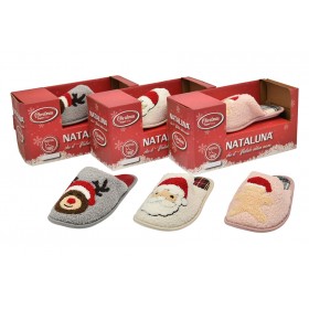 NATALUNA PANTOFOLA DA DONNA TAGLIA 36/41 3 COLORI ASSORTITI