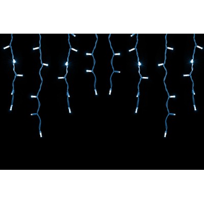 NATALUNA TENDA LUMINOSA DI NATALE 114LED CONNECT FLASH LUCE BIANCA PER ESTERTNO MT. 3x0,5