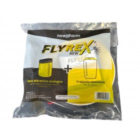 NEWPHARM FLYREX NEW FLY BAG TRAPPOLA CATTURA MOSCA CON ESCA GRANULARE GR. 50