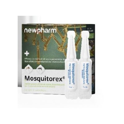 NEWPHARM MOSQUITOREX FIALE IDELA CON LARVE DI ZANZARE ML. 5 PZ. 10