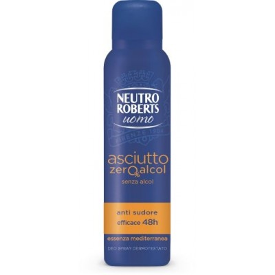 NEUTRO ROBERTS DEODORANTE UOMO ASCIUTTO ESSENZA MEDITERRANEA SPRAY 150ML