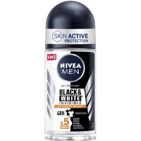 NIVEA DEODORANTE ROLL ON MEN BLACK & WHITE INVISIBLE ULTIMATE IMPACT ML. 50