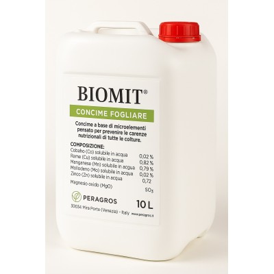 BIOMIT Biostimolante ai microelementi fogliare fconcimi per agricoltura bio lt. 10