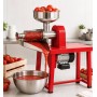 FPL PASSAPOMODORO ELETTRICO CON BANCHETTO IMBUTO E SCIVOLO INOX